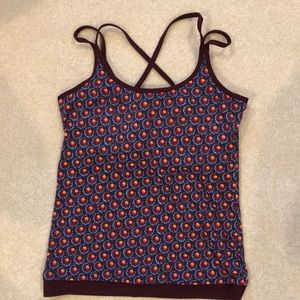 Tory Burch Sport Crossback Shelf Bra Tank Size M